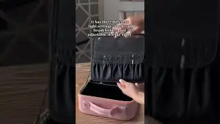 💄✨ LuxeLight: LED-lit mirror makeup bag👜🔦 Perfect for glam on-the-go!👀👇 #LuxeLight #TravelGlam