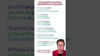Preposi&ccedil;&otilde;es mais comuns em Ingl&ecirc;s #ingles #ingl&ecirc;s #falaringl&ecirc;s #aprenderingl&ecirc;s #inglesonline