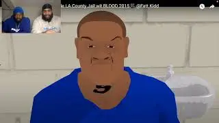 CARTOON HKARDEST SQUABBLE LA COUNTY JAIL WITH BLOOD 2015 {REACTION}