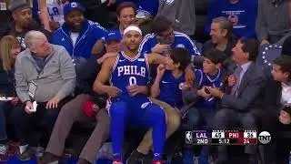 Jerryd Bayless Runs Into The Front Row