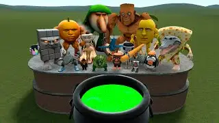 ALL ITALIAN BRAINROT VS MEGA TOXIC CAULDRON In Garrys Mod!