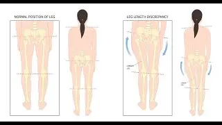 Leg length inequality, leg length discrepancy, one leg is shorter than the other