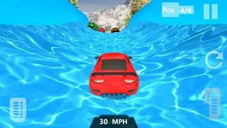 Car Race On Frozen Water Slides #2 - Frozen Water Slide Race - Android Gameplay Walkthrough