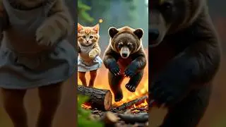 Dodo the AI Cat vs Robo-Bear: Battle of the Future Pets! 🤖🐱⚡🐻(Viral 2025) #aicat #trendingnow #viral