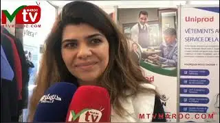 معرض preventica العارضون يقدمون منتوجاتهم.