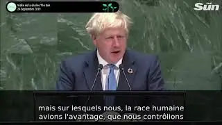 Boris Johnson sur le transhumanisme &agrave; l'ONU