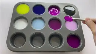 How to create new colour's using acrylic colors Satisfying colours mixing colour mixing #asmr #diy 