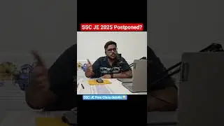 SSC JE 2025 postponed? #ssc #tamil #sscvendorfailure #vendor #shorts #ssccgl #ssctamilclass #ssc