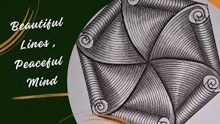 Ink & Graphite Zen | Satisfying Zentangle Session