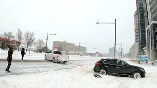 Winter Snow Storm in Toronto Canada January 2022
