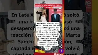 La reacci&oacute;n de Marta S&aacute;nchez deja a todos en silencio 😶🔥