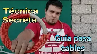 TRUCO PAR&Aacute; GUARDAR GU&Iacute;A PASA CABLES #ELECTRICIDAD #ASILOHAGO #TRUCOS #DYD