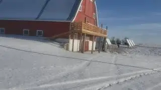 30.4 kwh hour adjustable solar rack producing 10-12kwh covered in snow!