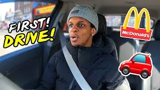 FIRST TIME DRIVING ALONE TO UK MCDONALDS DRIVE THROUGH!
