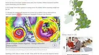 Storm Brian map: Shocking model shows storm barrel across Atlantic straight into the UK