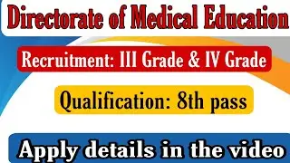 Latest Assam Govt Job || DME Assam Recruitment 2022-23 || Apply online || #govtjobs
