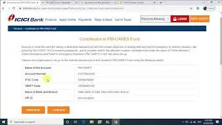 PM cares fund account number details and income tax 80g deduction COVID 19