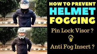 How To Prevent Helmet Fogging - Quick & Easy - WeePro Anti Fog Insert 100% Genuine Review