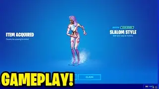 Slalom Style Emote Gameplay! (Fortnite)