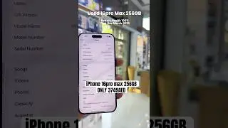 iPhone 16pro max 256GB TDRA only 3749AED #iphone16promax #used #iphone
