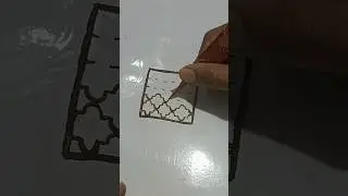Easy trick of mehandi bordar #shorts #trending #art