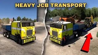 Extreme Heavy Load Challenge: Loading Giant JCB! 🔥 | The Hardik Gaming #THG #ETS2 
