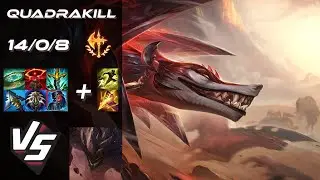 JUNGLE Naafiri vs Malphite [QUADRAKILL] - EU Grandmaster Patch 25.24