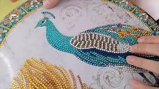 DP - Avis & R&eacute;alisation - Plaque Paon - Diamond painting - Dearget