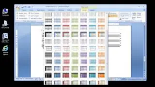 Microsoft Word 2007 Formatting tables with styles