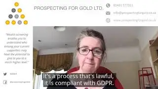 Prospecting for Gold's CEO, Kerry Rock, on wealth screening