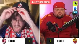 MILAN-ROMA 1-0 LIVE REACTION | TIFOSI MILANISTI vs ROMANISTI (E GUFI) | TIFOSIAMO