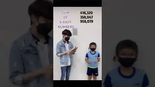 THIS 10 Year Old's SUPER CALCULATION SPEED OF 6-DIGITS WILL AMAZE YOU!
