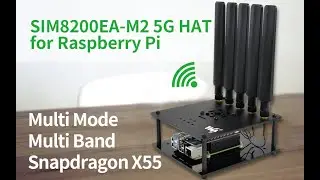 Waveshare SIM8200EA-M2 5G HAT for Raspberry Pi, Support 5G/4G/3G, Snapdragon X55 Onboard