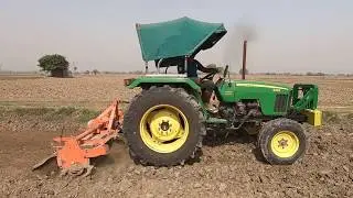 John deere 5204 tractor average 0.6 litter in 6 minute 7 feet rotavator