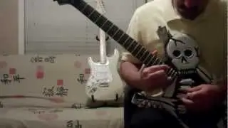 Lynch Bones Replica Guitar improvs to backing tracks by Lefty99riffs / Dave Russo