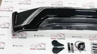 Передняя губа Executive Black Toyota Land Cruiser 200 (Black)