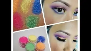 Neon Rainbow Makeup Tutorial Feat. Sugarpill's ElektroCute Collection