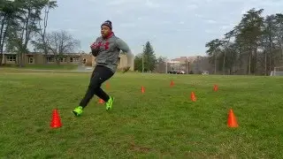 Agility Drill - 2-4 Cone Mini Chop Hip Turn Drill