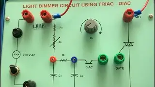 light dimmer circuit using triac and diac
