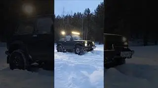 На лесной полянке #automobile #2024 #snow #forest #offroad #nature #winter #2025 #music #нива #зима