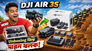 DJI Air 3S Unboxing & First Look   Dual Camera Drone Review #djiair3s