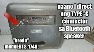 Paano i direct ang TYPE -C na connector sa Bluetooth speaker @larrrytech