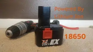 Replacing old Ni-Cd tool battaries with Lithium ion 18650s on my drill!