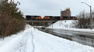 GP38-2W | CN Train A435 on the Halton sub at MP 25