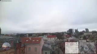 Cloudy day with nice cloud movement in Tallinn - Time lapse - 2025-01-27