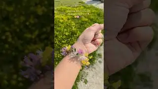 Real flower bracelet 🌼🌸🪻🌷