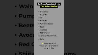 Foods to Activate Your Body&rsquo;s Healing &ndash; No Pills Needed!