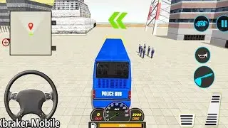 Police Bus Driving OffRoad Transport: US Police Bus Mountain Driving Simulator - Android GamePlay
