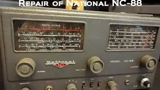 Ремонт приёмника National NC-88. Как заменить резисторы в ламповых радиоприёмниках.