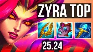 ZYRA vs ORNN (TOP) | Unsealed Spellbook, 37K damage | KR Master | 25.24